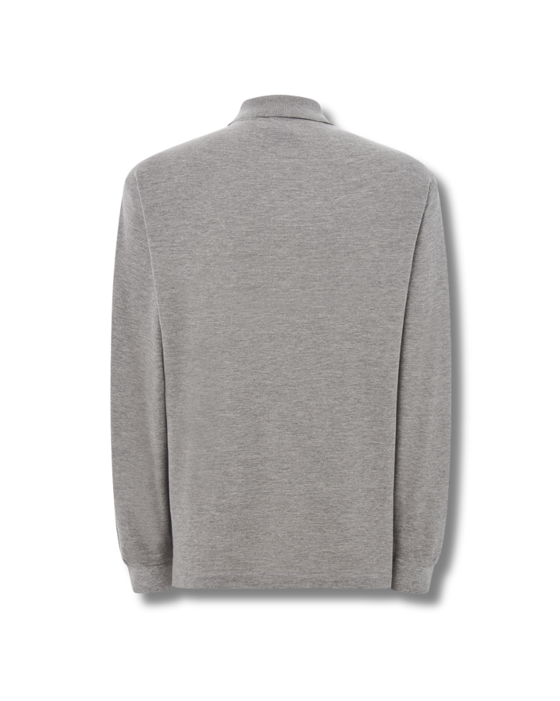 Classic Fit Long Sleeve Polo Shirt - DUMBFRESHCO