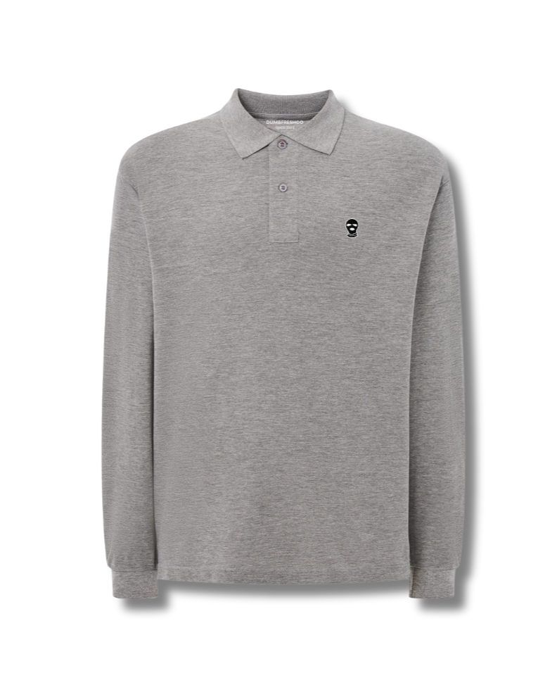 Classic Fit Long Sleeve Polo Shirt - DUMBFRESHCO