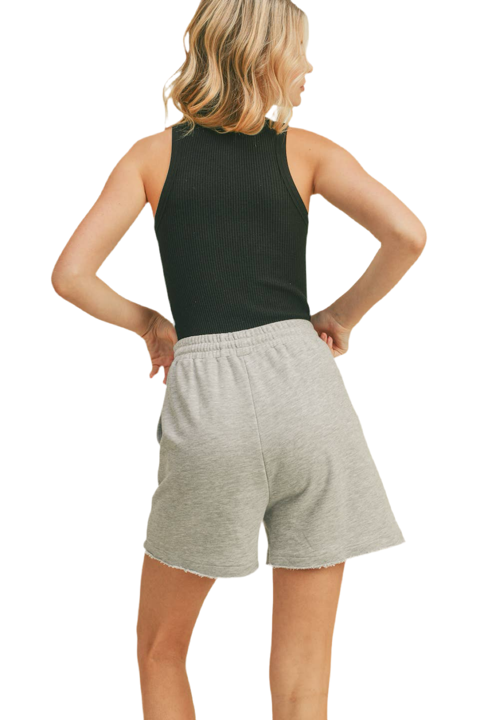 Black Ribbed Stretch Knit Bodysuit - DUMBFRESHCO