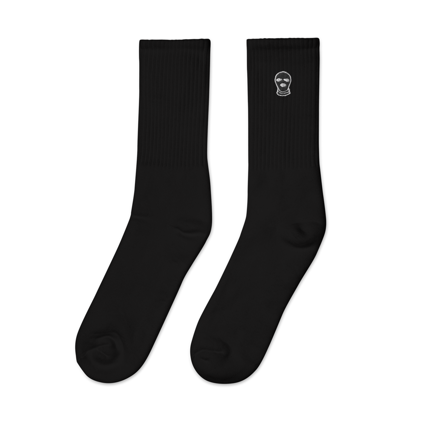 Classic Ski Mask Embroidered socks - DUMBFRESHCO