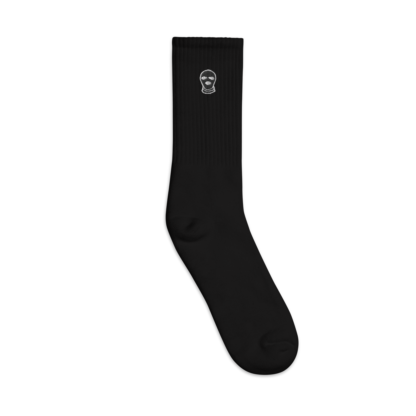 Classic Ski Mask Embroidered socks - DUMBFRESHCO