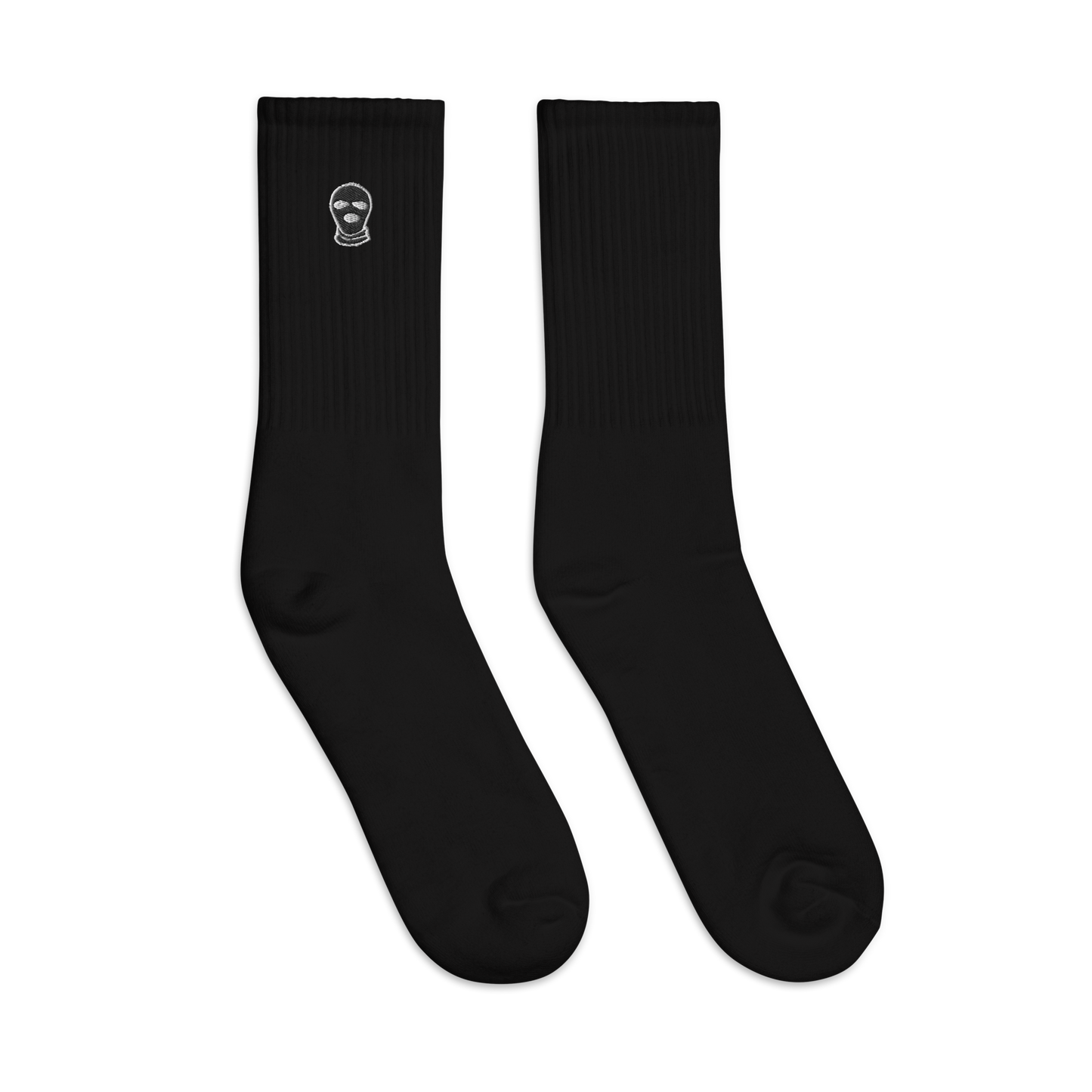 Classic Ski Mask Embroidered socks - DUMBFRESHCO