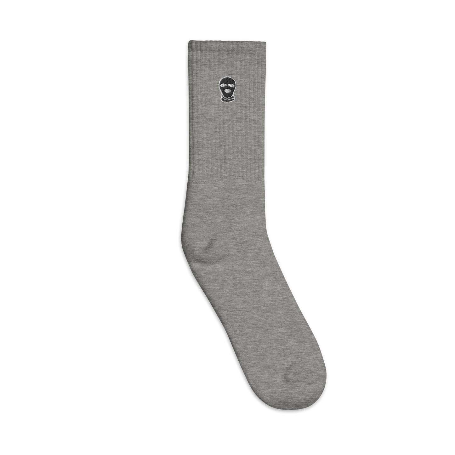 Classic Ski Mask Embroidered socks - DUMBFRESHCO