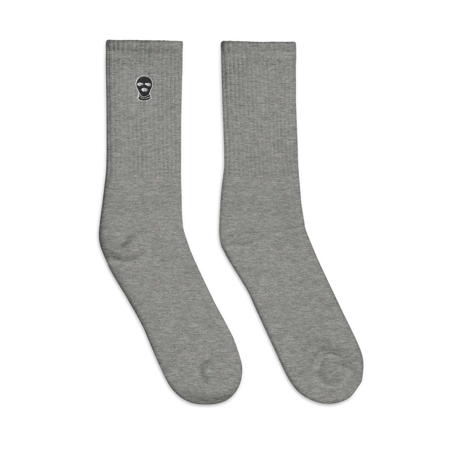 Classic Ski Mask Embroidered socks - DUMBFRESHCO