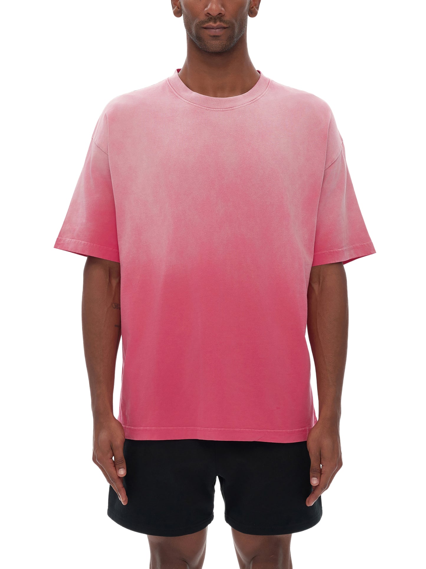 Faded Drop Shoulder T-Shirt - DUMBFRESHCO