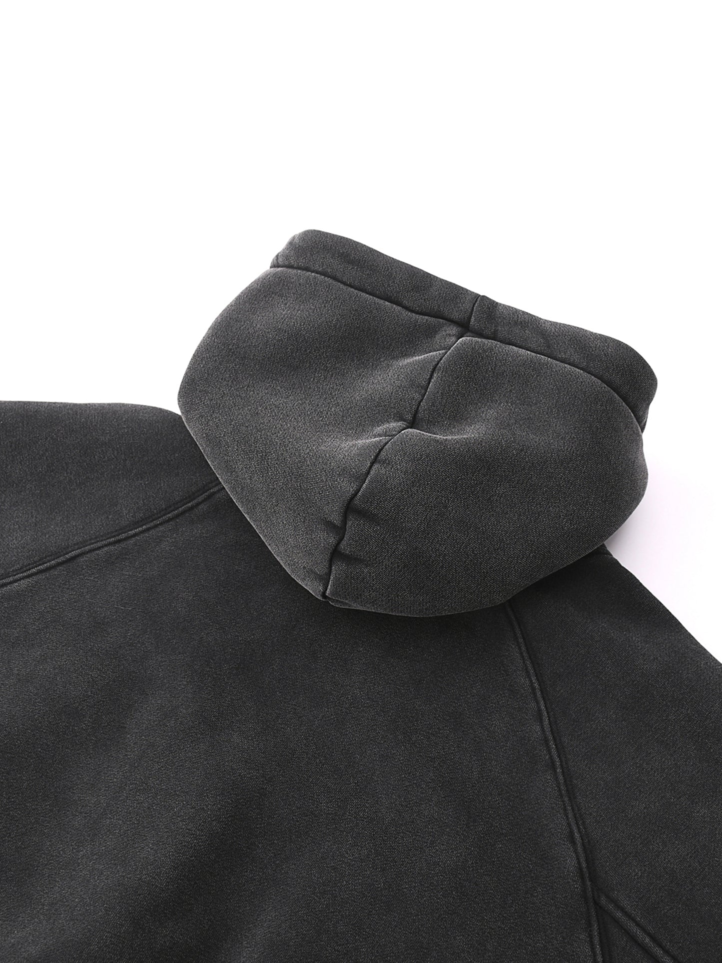 Washed Cropped Hoodie - DUMBFRESHCO