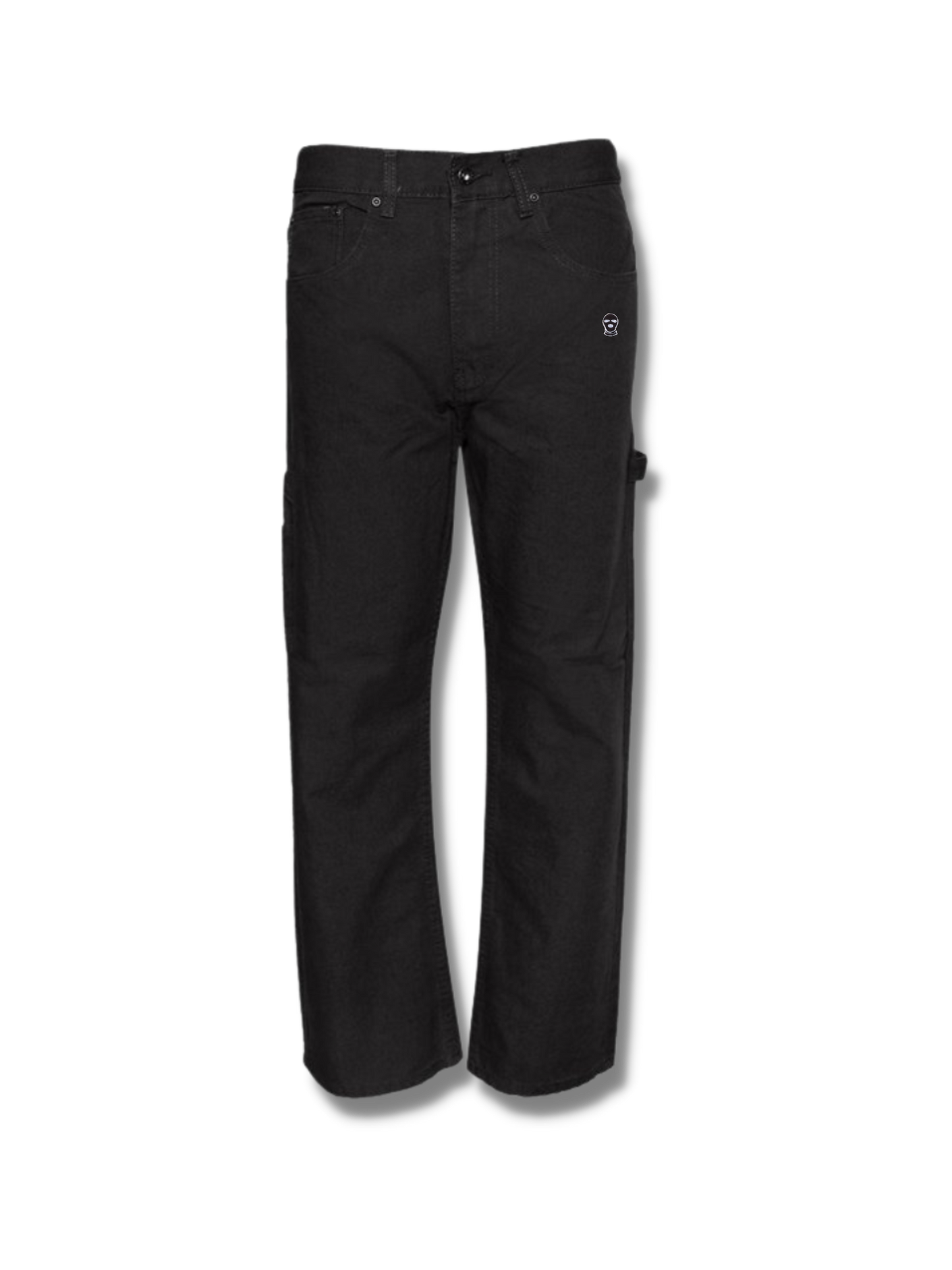 Ski Mask White Carpenter Pants - DUMBFRESHCO