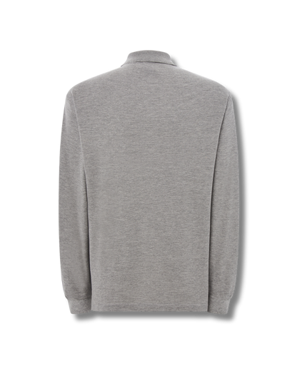 Classic Fit Long Sleeve Polo Shirt - DUMBFRESHCO