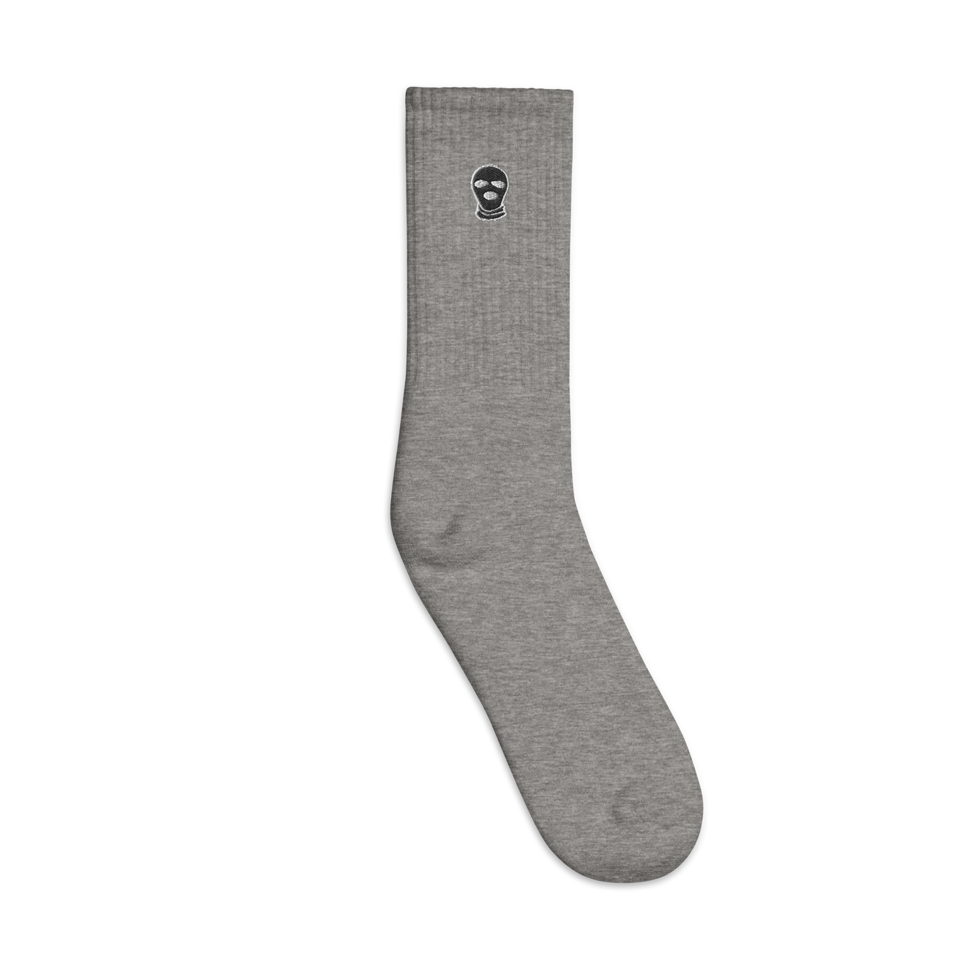 Classic Ski Mask Embroidered socks - DUMBFRESHCO