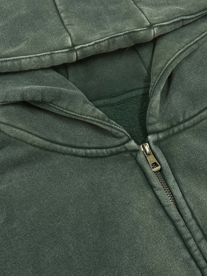 Vintage Zip Hoodie - DUMBFRESHCO