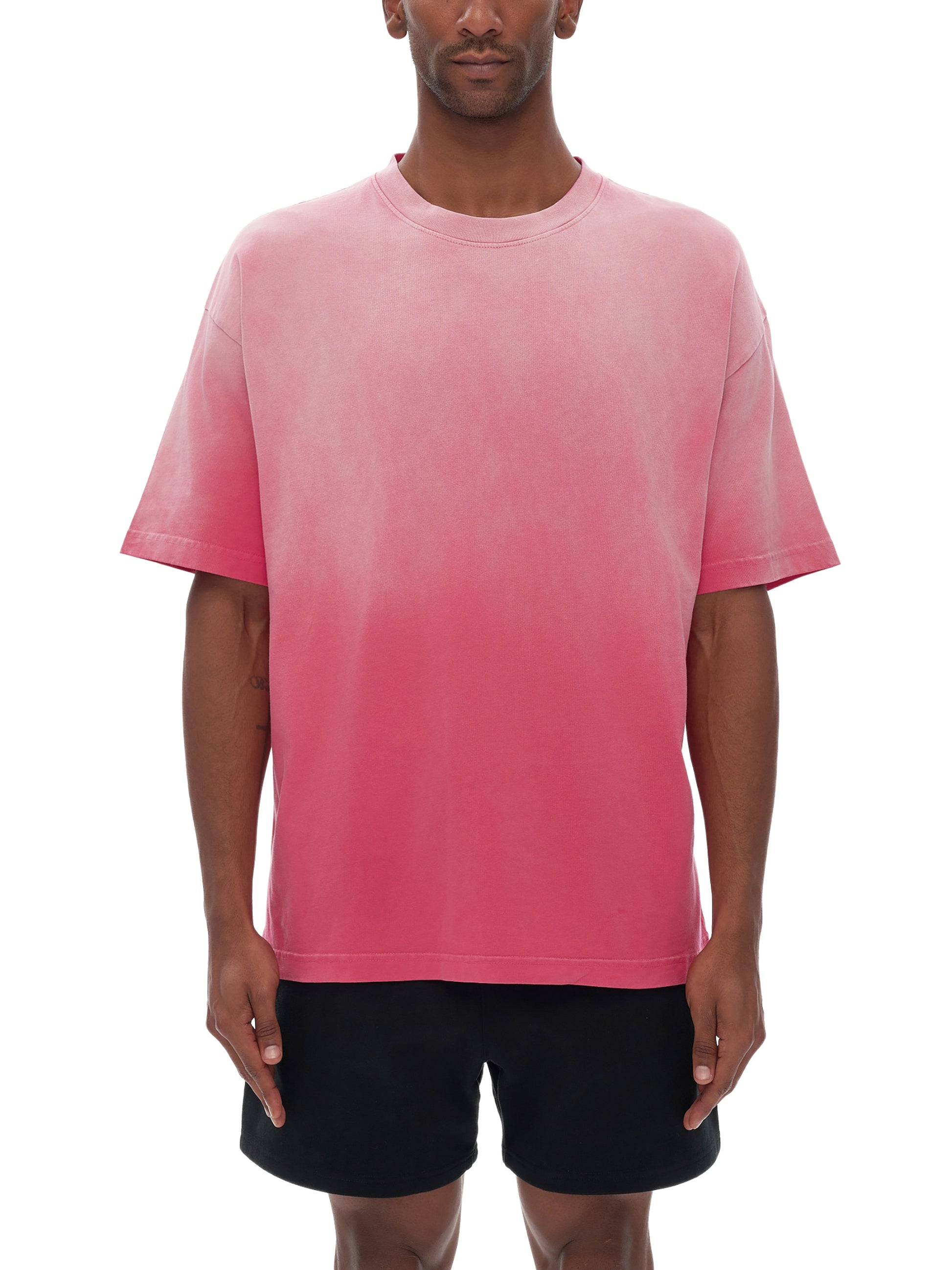 Faded Drop Shoulder T-Shirt - DUMBFRESHCO