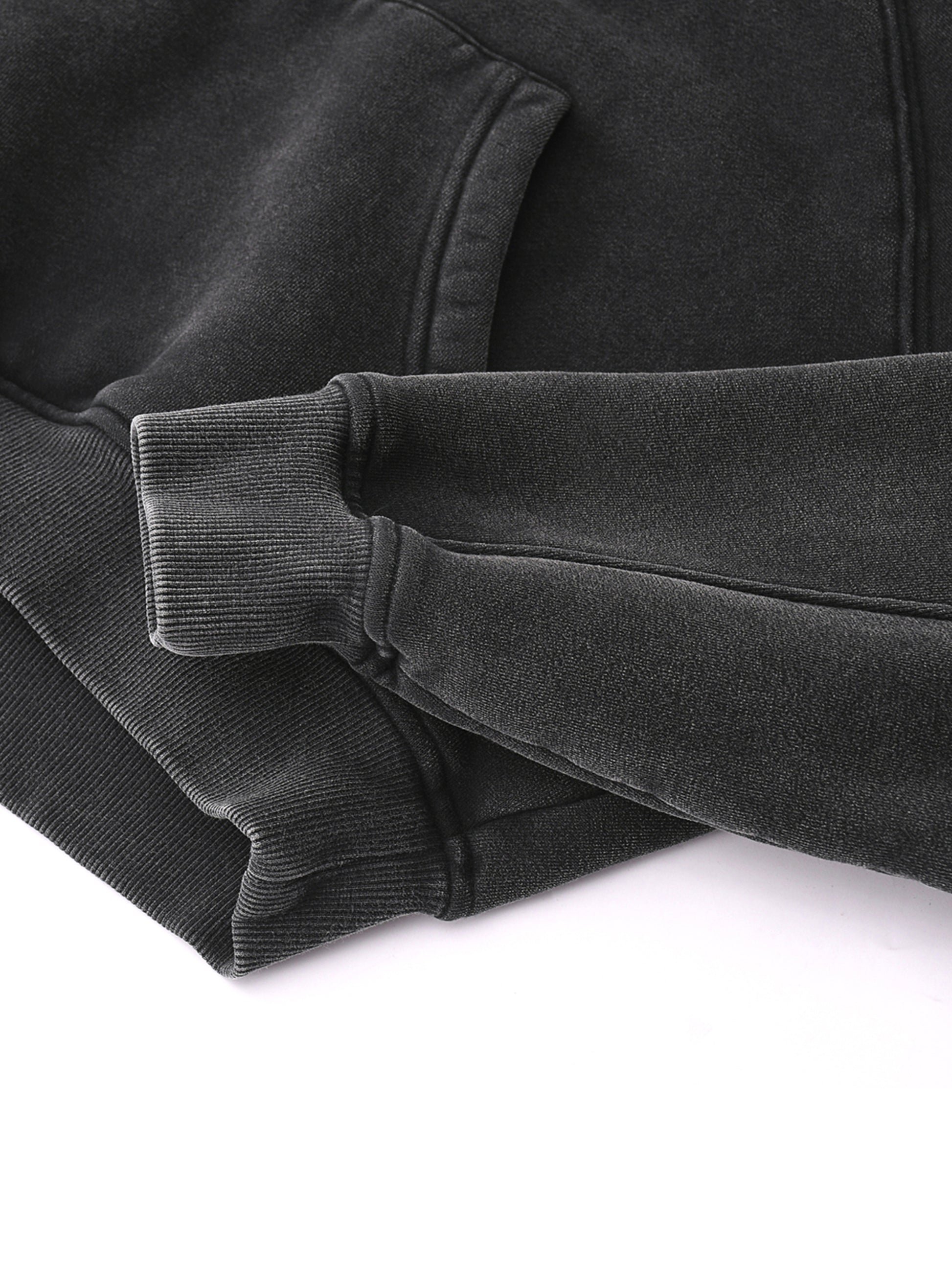 Washed Cropped Hoodie - DUMBFRESHCO