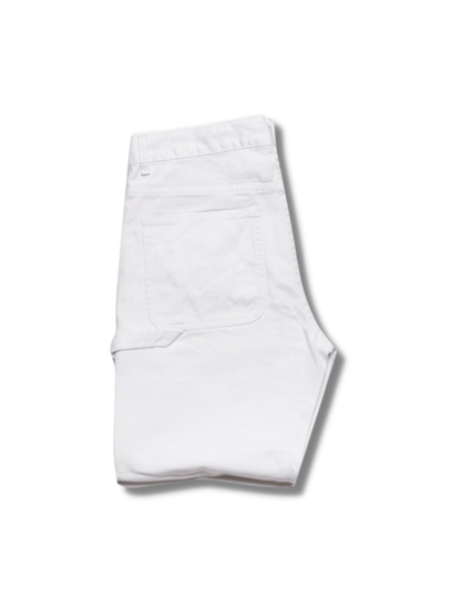 Ski Mask White Carpenter Pants - DUMBFRESHCO