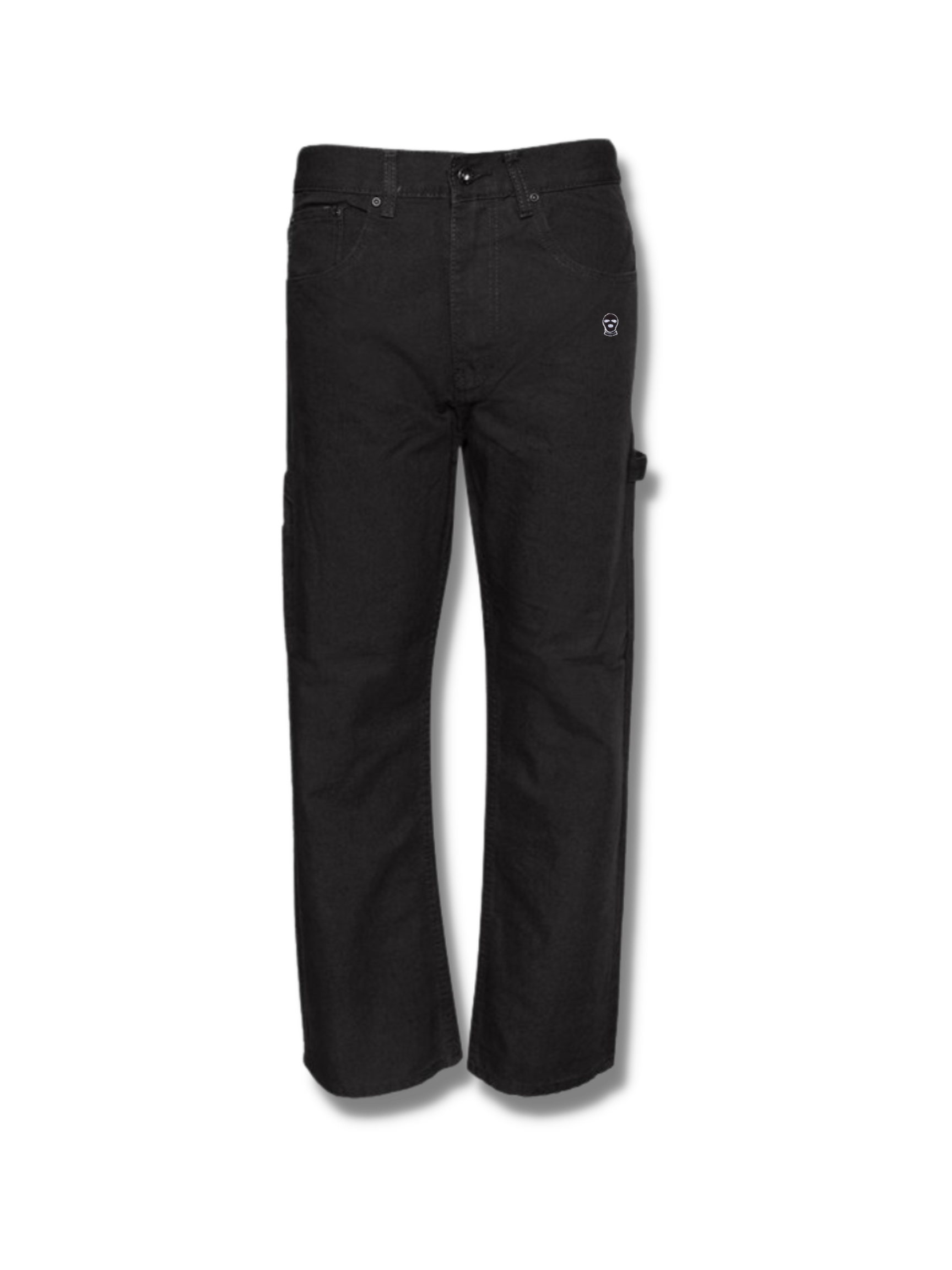 Ski Mask White Carpenter Pants - DUMBFRESHCO