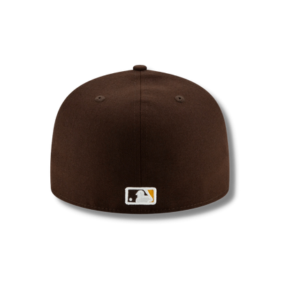 Brown San Diego Padres fitted baseball hat - DUMBFRESHCO